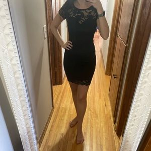 Little black lace dress